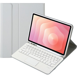 Etui z klawiaturą Bluetooth i touchpadem do Samsung Galaxy Tab S11 – szare