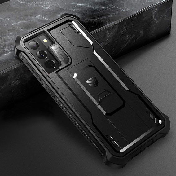 Etui pancerne do Samsung Galaxy S21, Dexnor Full Body, czarne