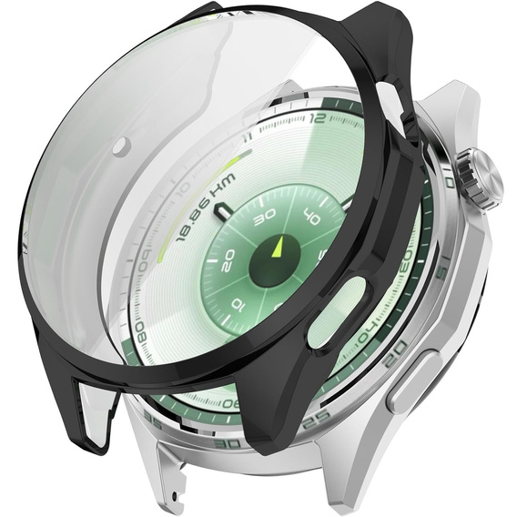 2w1 Etui z Osłoną na ekran do Huawei Watch GT 6 46mm, Czarne