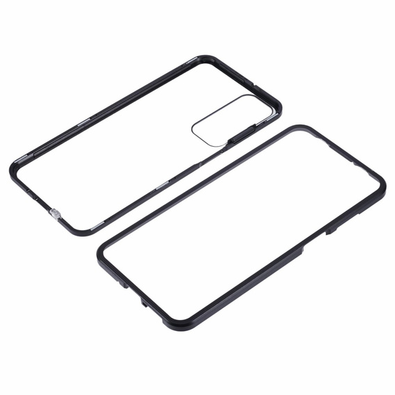 Etui do Samsung Galaxy A16 / A16 5G, Magnetic Dual Glass, czarne