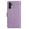 Etui z klapką do Samsung Galaxy S23 FE, Butterfly, fioletowe
