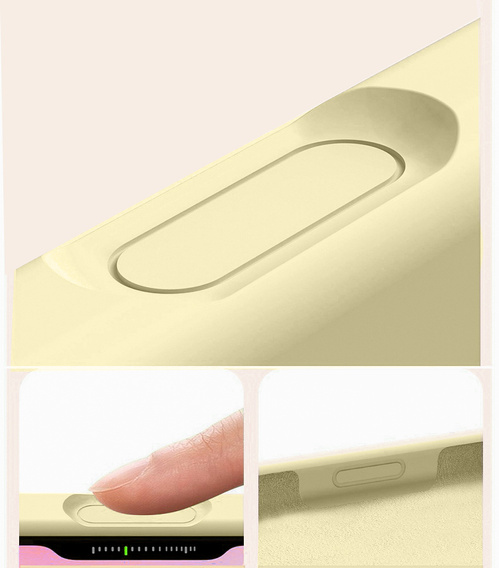 Etui silikonowe do iPhone 17 Pro Max - kompatybilne z MagSafe, antywstrząsowe, żółte