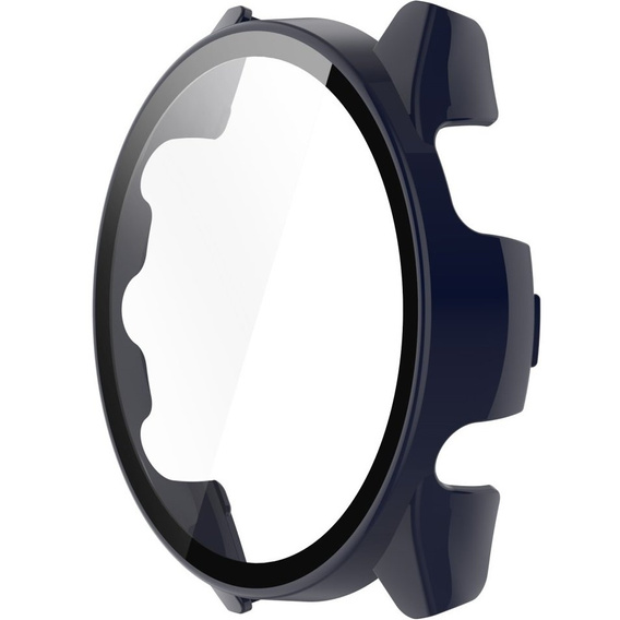 2w1 Etui + Szkło Hartowane do Garmin Forerunner 265, Granatowe