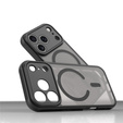 Etui do iPhone 17 Pro, do MagSafe, matowe z ochroną aparatów, czarne