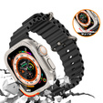 Szkło Hartowane z Ramką do Apple Watch Ultra 49mm, Srebrne