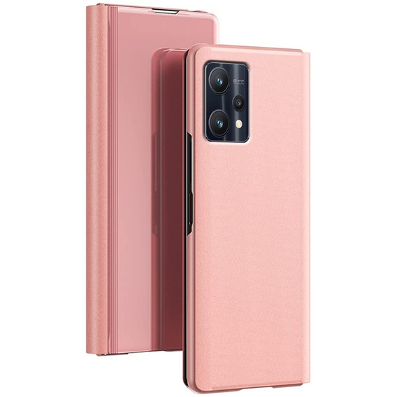 Etui do Realme 9 Pro+ Plus / Realme 9 4G, Clear View, różowe rose gold