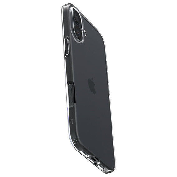 Etui Spigen do iPhone 16, Liquid Crystal, przezroczyste + Szkło Hartowane 9H