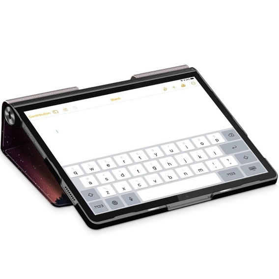 Etui do Lenovo Yoga Tab 11 2021 YT-J706X J706 F/L, Drzewa nad jeziorem