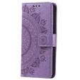 Etui z klapką do Samsung Galaxy A55 5G, Mandala, fioletowe