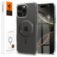 Etui z MagSafe Spigen do iPhone 16 Pro Max, Ultra Hybrid, przezroczyste + Szkło Hartowane 9H