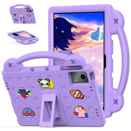 Etui do Lenovo Tab M11 / Huawei MatePad SE 11", Cute Patterns, z podstawką, fioletowe