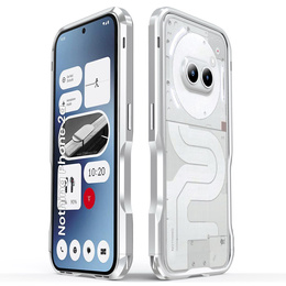 Etui LUPHIE do Nothing Phone 2a / 2a Plus, Armor Bumper, srebrne