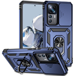 Etui pancerne do Xiaomi 12T 5G / 12T Pro 5G, CamShield Slide, granatowe