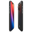 Etui Spigen do iPhone 16 Pro Max, Enzo Aramid MagSafe, carbon czarne / srebrne + Szkło Hartowane 9H