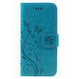 Etui z klapką do iPhone 7/8/SE 2020/SE 2022, Butterfly, niebieskie