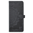 Etui z klapką do Oppo A79 5G, Mandala, czarne