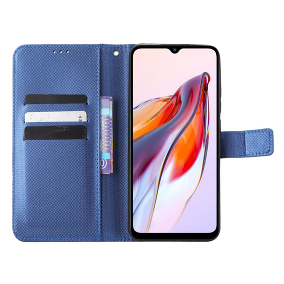 Etui z klapką do Xiaomi Redmi 12C, Wallet, Smart Magnet, niebieskie