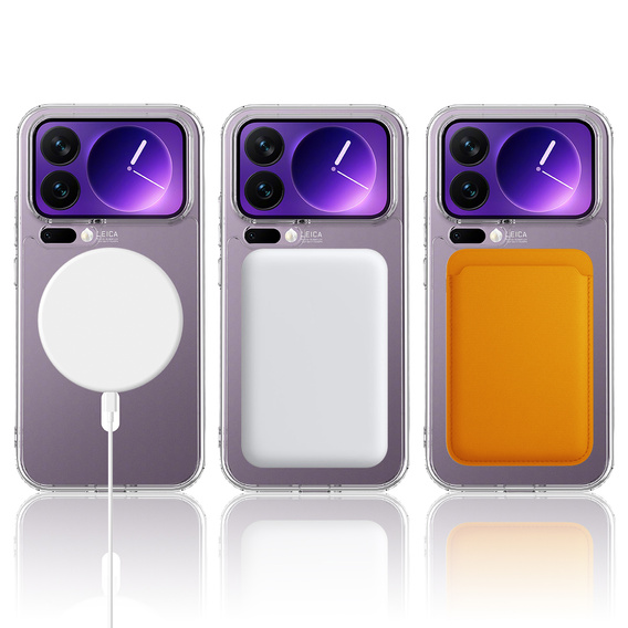 Etui do Xiaomi 17 Pro, Fusion Hybrid, do MagSafe, przezroczyste