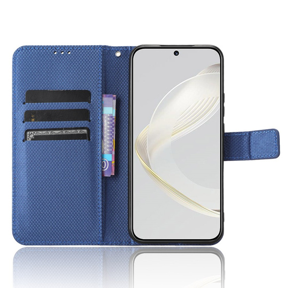 Etui z klapką do Huawei Nova 11, Wallet Smart Magnet, niebieskie