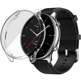 2w1 Etui z Osłoną na Ekran do Amazfit GTR 2, Przezroczyste, Bezbarwne