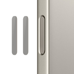 2x Szkło na przycisk sterowania kamerą NORTHJO do iPhone 16 / 16 Plus / 16 Pro / 16 Pro Max, beżowe