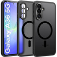 Zestaw Etui do Samsung Galaxy A36 5G, do MagSafe, ERBORD Matt Case, czarny + 3x Szkło na ekran