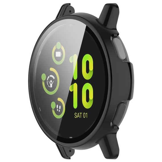 2w1 Etui + Szkło Hartowane do Garmin Vivoactive 5, Czarne
