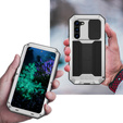 Etui pancerne do Samsung Galaxy S23 Plus, R-JUST CamShield Slide, srebrne