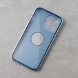 Etui do iPhone 14 Pro, Dual Glass, do Magsafe, niebieskie