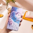 Etui portfelowe do Honor 400 Lite – serce i motyl