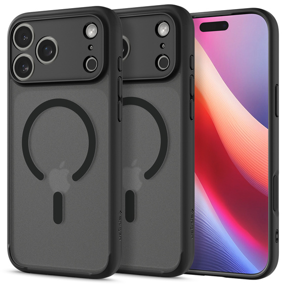 Etui Spigen do iPhone 17 Pro, Ultra Hybrid MagSafe, Frost Black