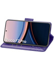 Etui z klapką do Xiaomi Poco F7 Pro, Butterfly, fioletowe