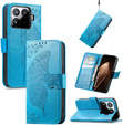 Etui z klapką do Xiaomi 15T Pro, Butterfly, niebieskie