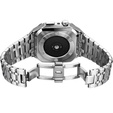 Bransoleta Stalowa z Etui do Apple Watch 7/8/9 45mm, Srebrna