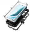 Etui pancerne do Samsung Galaxy S25+ Plus, R-JUST, srebrne