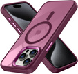 Etui do iPhone 15 Pro Max, MagColor do MagSafe, bordowe
