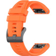 Pasek Silikonowy QuickFit 20mm do Garmin Fenix 5S/6S/7S/ 8 43mm, Pomarańczowy