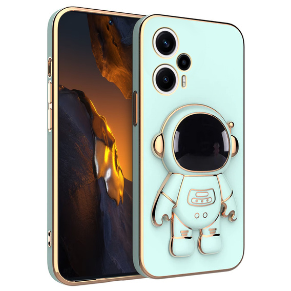 Etui do Xiaomi Poco F5, Astronaut, zielone