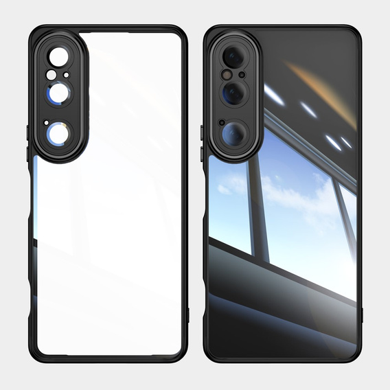 Etui do Sony Xperia 1 VI, Fusion Hybrid, z ochroną aparatu, przezroczyste / czarne