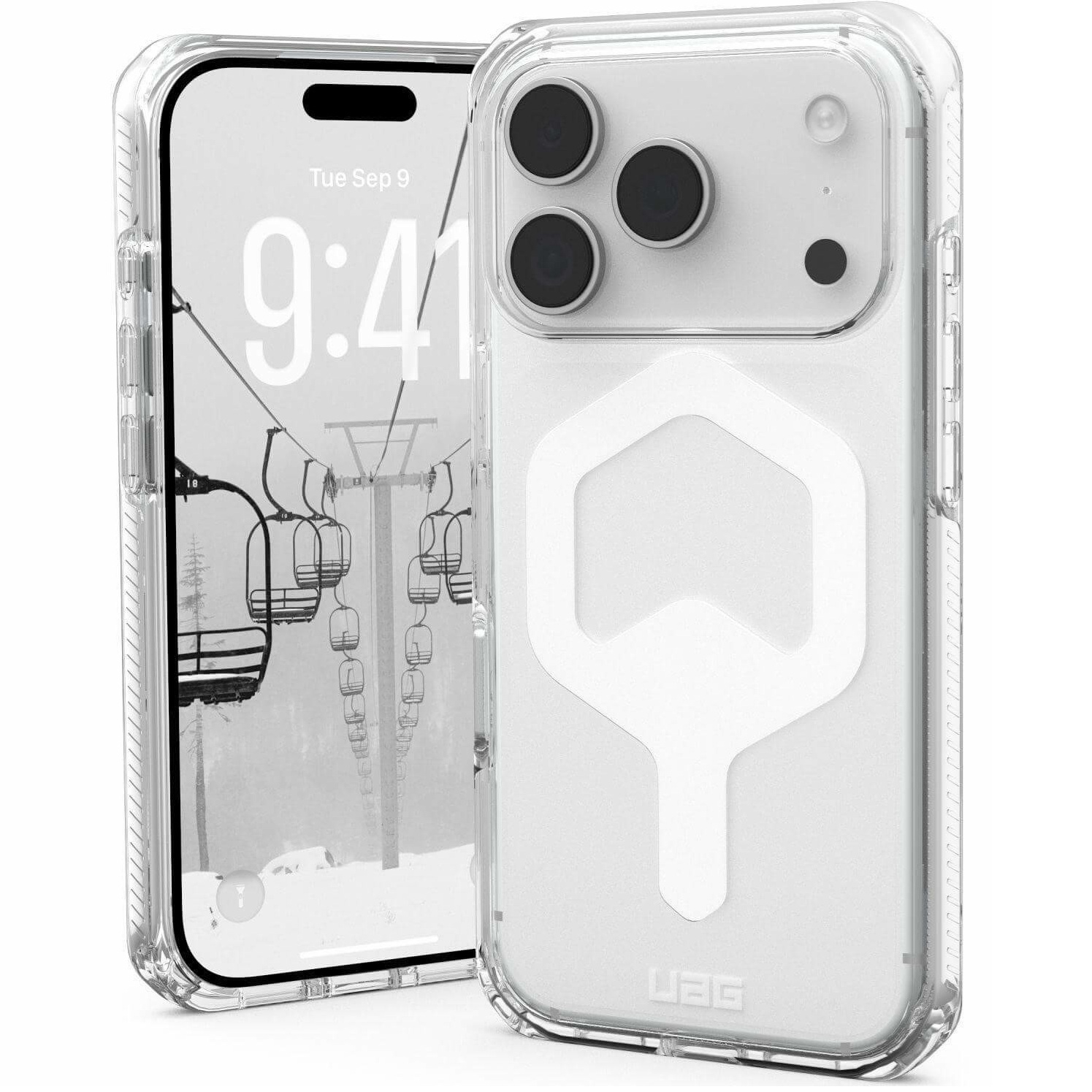 Urban Armor Gear (UAG) Plyo MagSafe do iPhone 17 Pro Max – Ice/White, przezroczyste etui z MagSafe