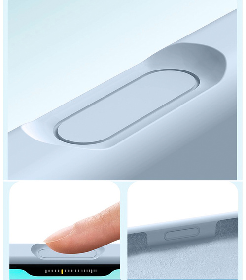 Etui silikonowe do iPhone 17 Pro Max - kompatybilne z MagSafe, antywstrząsowe, niebieskie