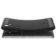 Etui Spigen do Samsung Galaxy S24 FE, Rugged Armor, czarne + Szkło Hartowane 9H