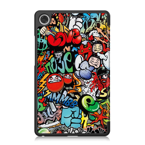 Etui do Lenovo Tab One, Smartcase, Graffiti