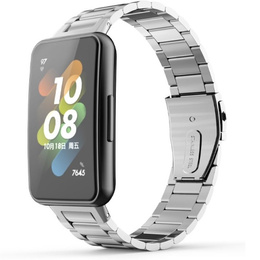 Bransoleta Stalowa do Huawei Band 7, Srebrna
