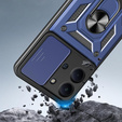 Etui pancerne do Xiaomi Redmi 15C 4G/LTE, CamShield Slide, niebieskie
