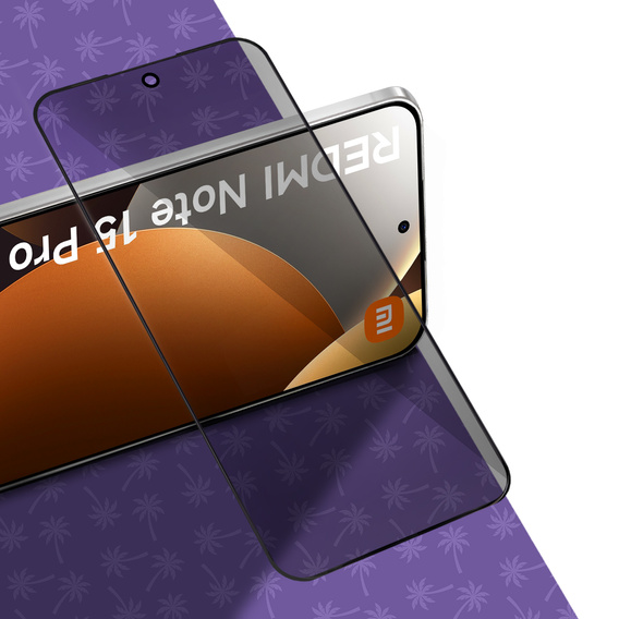 Szkło Hartowane Prywatyzujące Shy Palm do Xiaomi Redmi Note 15 Pro 5G