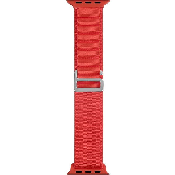 Pasek Nylonowy do Apple Watch 1/2/3/4/5/6/7/8/9/10/11/SE Ultra 1/2/3 42/44/45/46/49mm, Czerwony