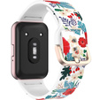 Pasek Silikonowy do Samsung Galaxy Fit 3, Flowers