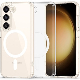 Etui Tech-Protect do Samsung Galaxy S23, FlexAir Hybrid MagSafe, Przezroczyste