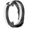 Pasek Skórzany do Xiaomi Smart Band 10 / 9 / 8, Czarny/Biały